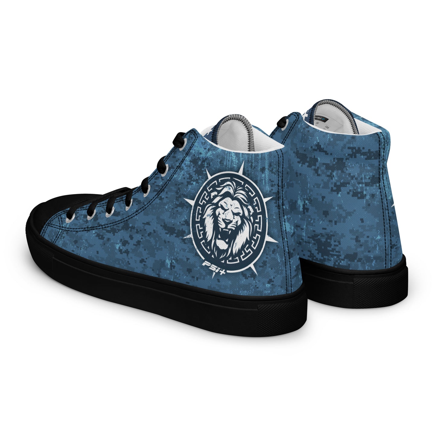 PSI Mens High Top Canvas Sneakers