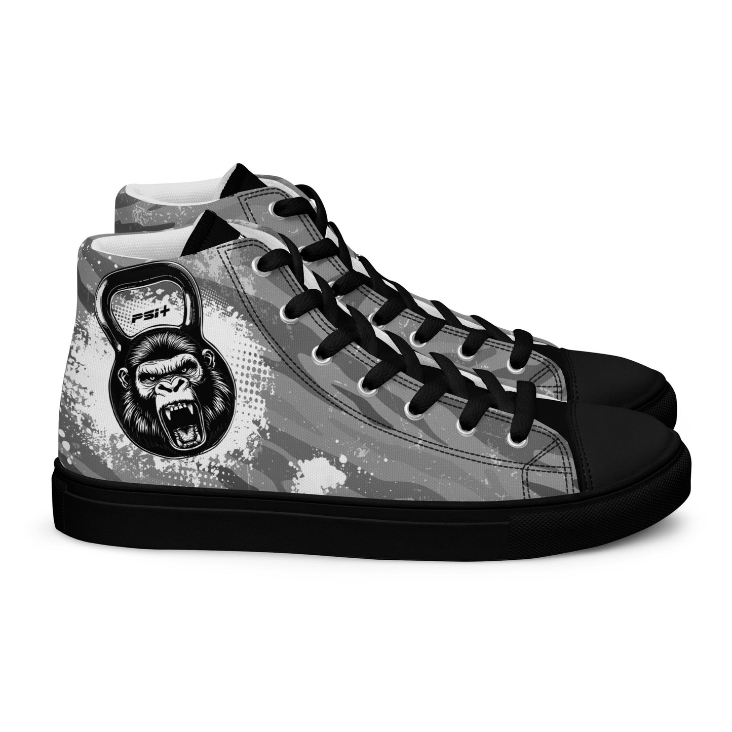 PSI Mens High Top Canvas Sneakers