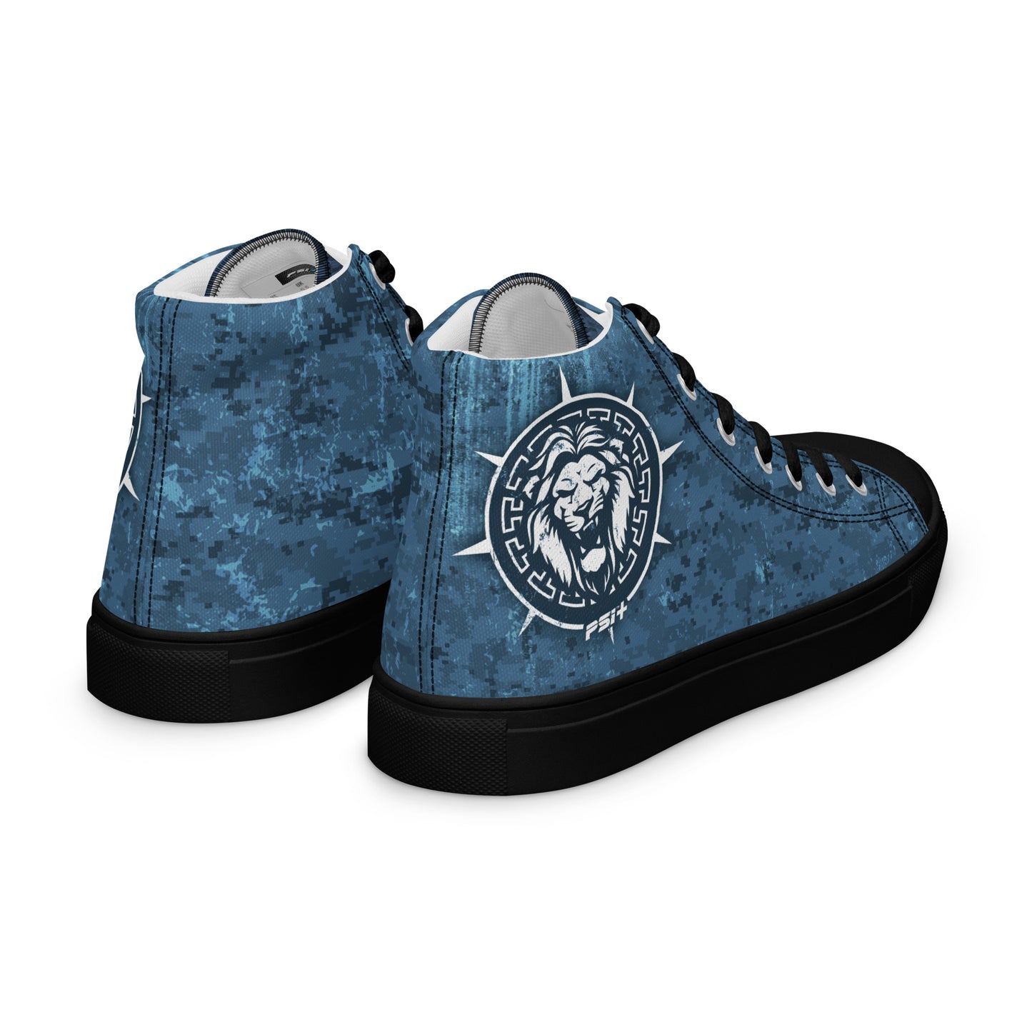 PSI Mens High Top Canvas Sneakers