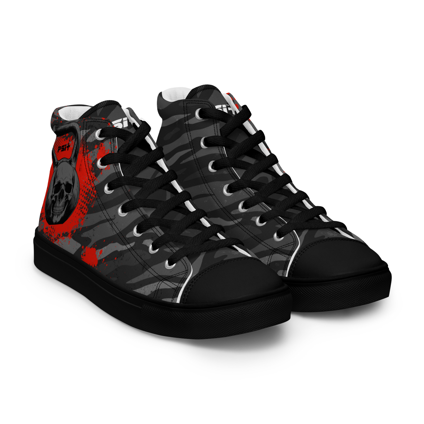 PSI Mens High Top Canvas Sneakers