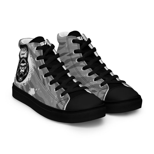 PSI Mens High Top Canvas Sneakers