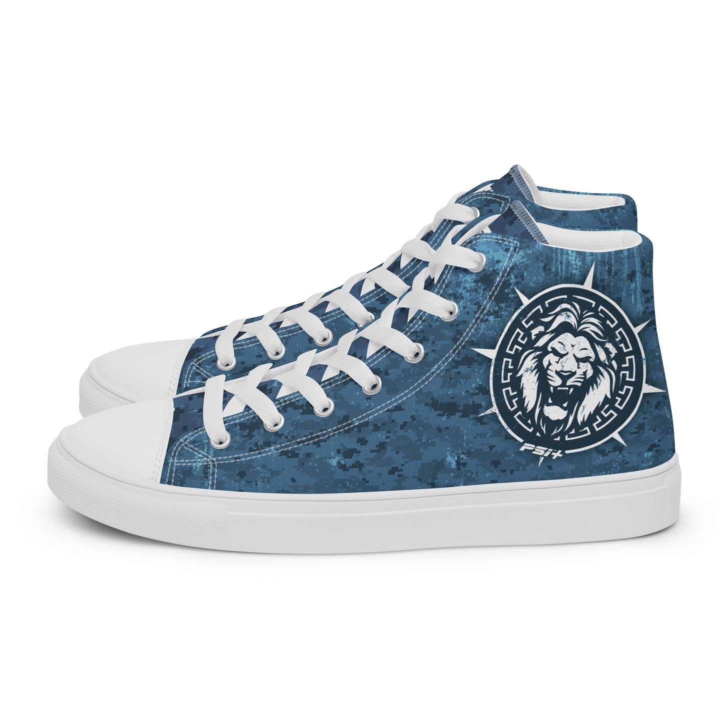 PSI Mens High Top Canvas Sneakers