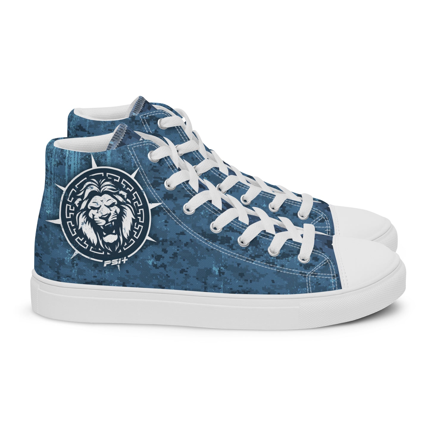 PSI Mens High Top Canvas Sneakers