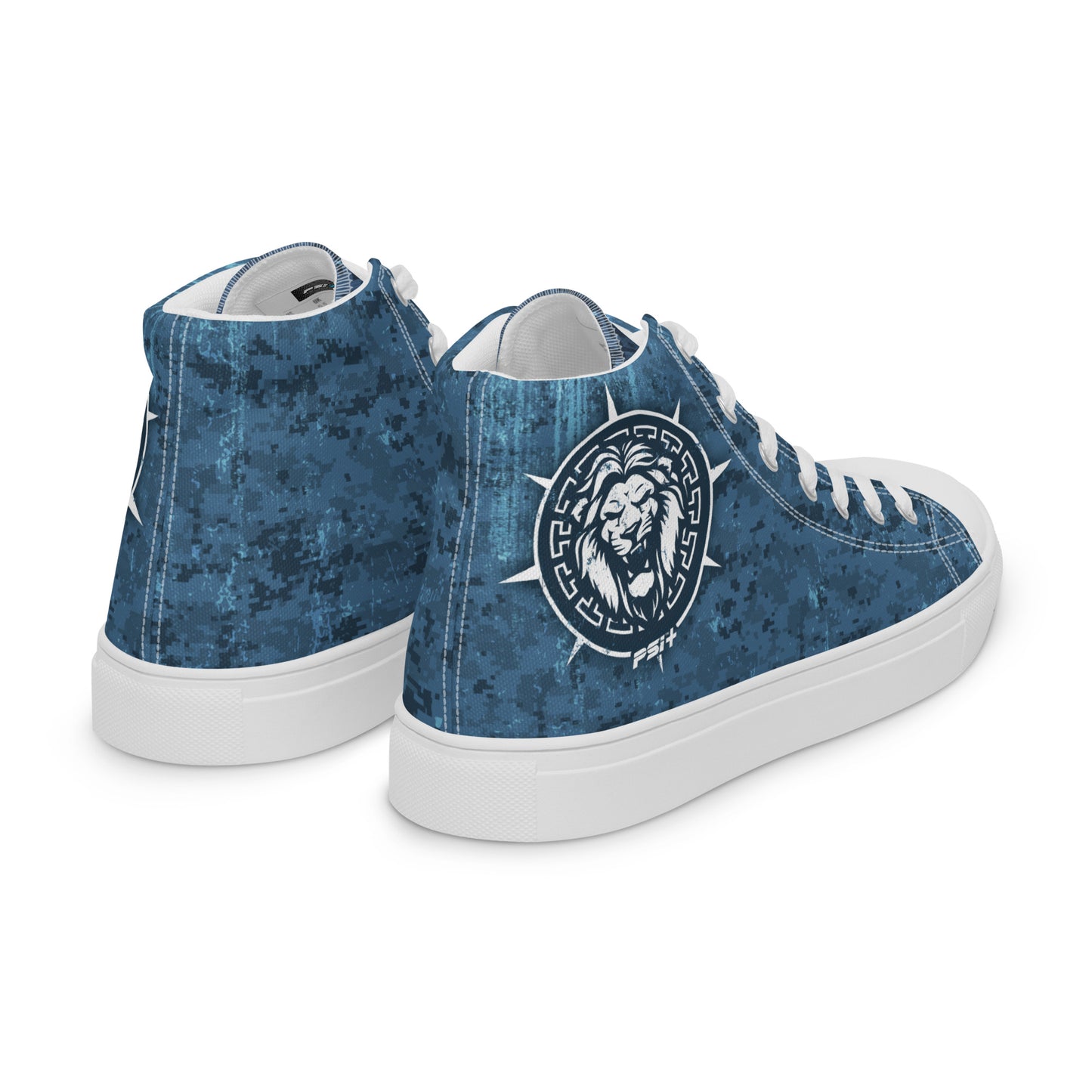 PSI Mens High Top Canvas Sneakers