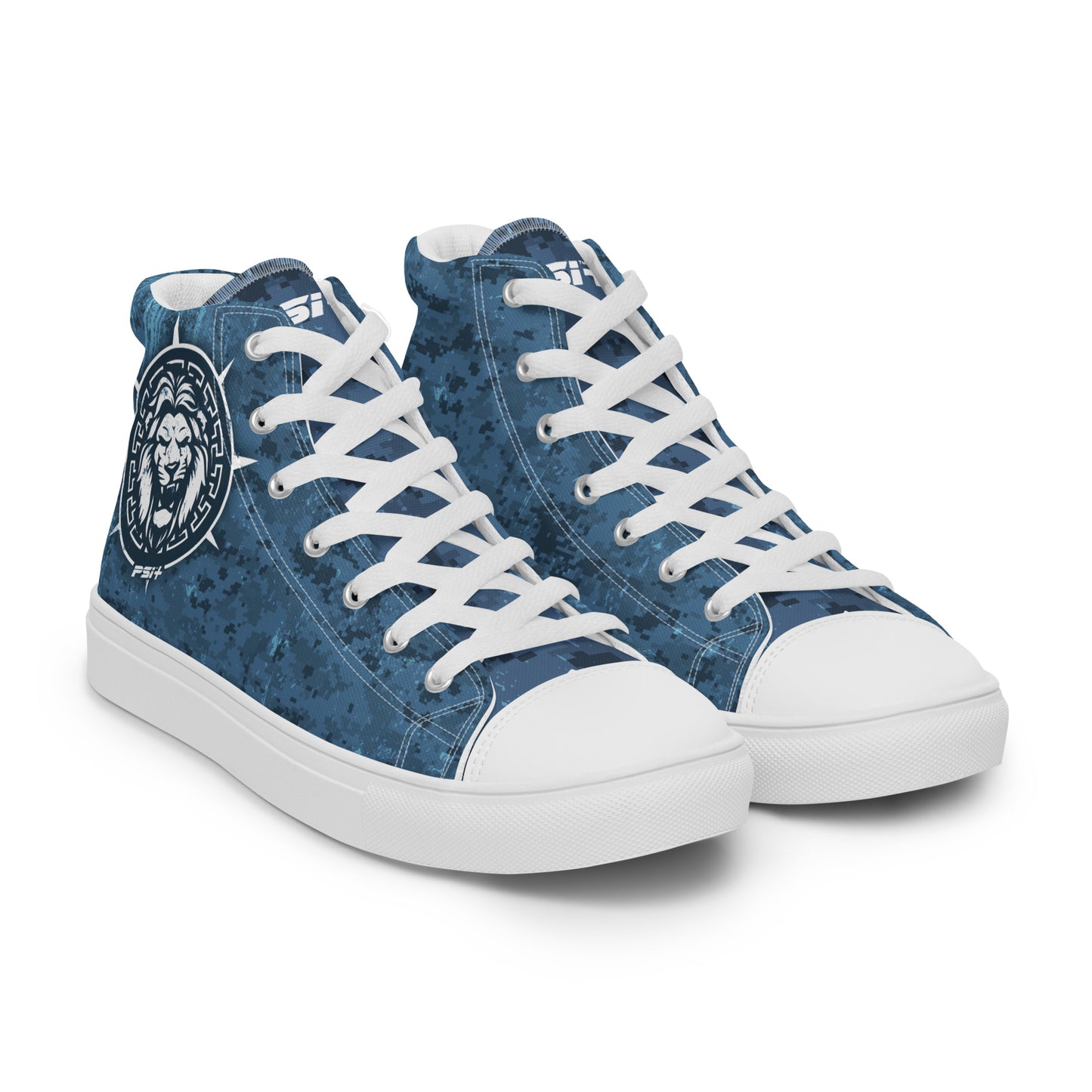 PSI Mens High Top Canvas Sneakers